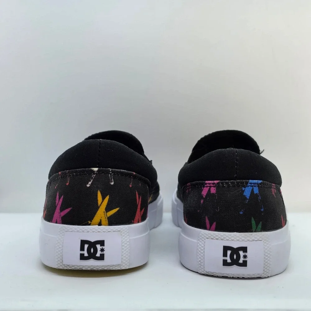 DC Shoes Andy Warhol Manual Slip-On Mens 8 Black Multi Knives Print ADYS300714